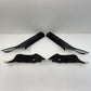 17-23 Audi R8 Roof Pillar Trim Set Front & Rear Black Suede OEM