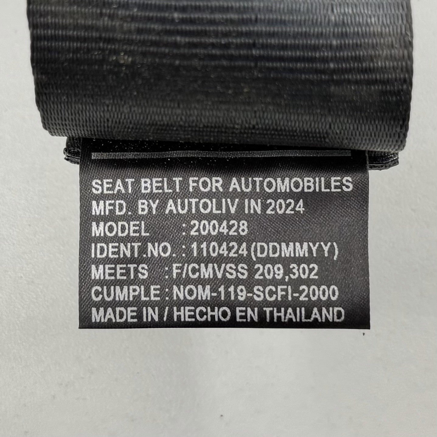22-25 Subaru WRX Passenger Right Rear Seatbelt Seat Belt Retractor Black OEM