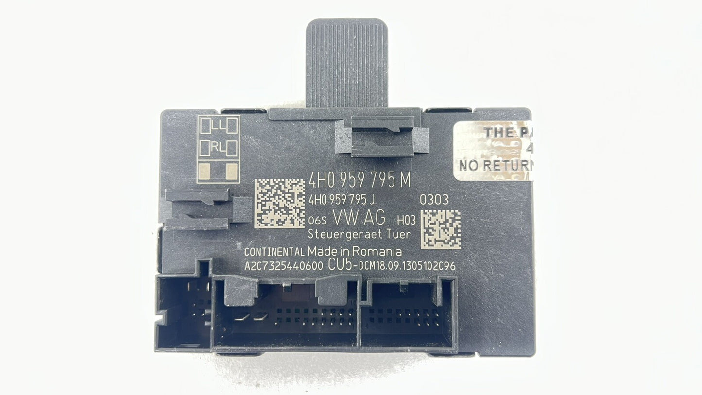 13-16 PORSCHE PANAMERA LEFT OR RIGHT REAR DOOR CONTROL MODULE 4H0 959 795 M OEM