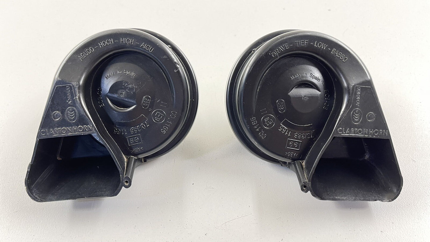 08-15 AUDI R8 HIGH LOW TONE PITCH HORN SIREN ALARM PAIR OEM