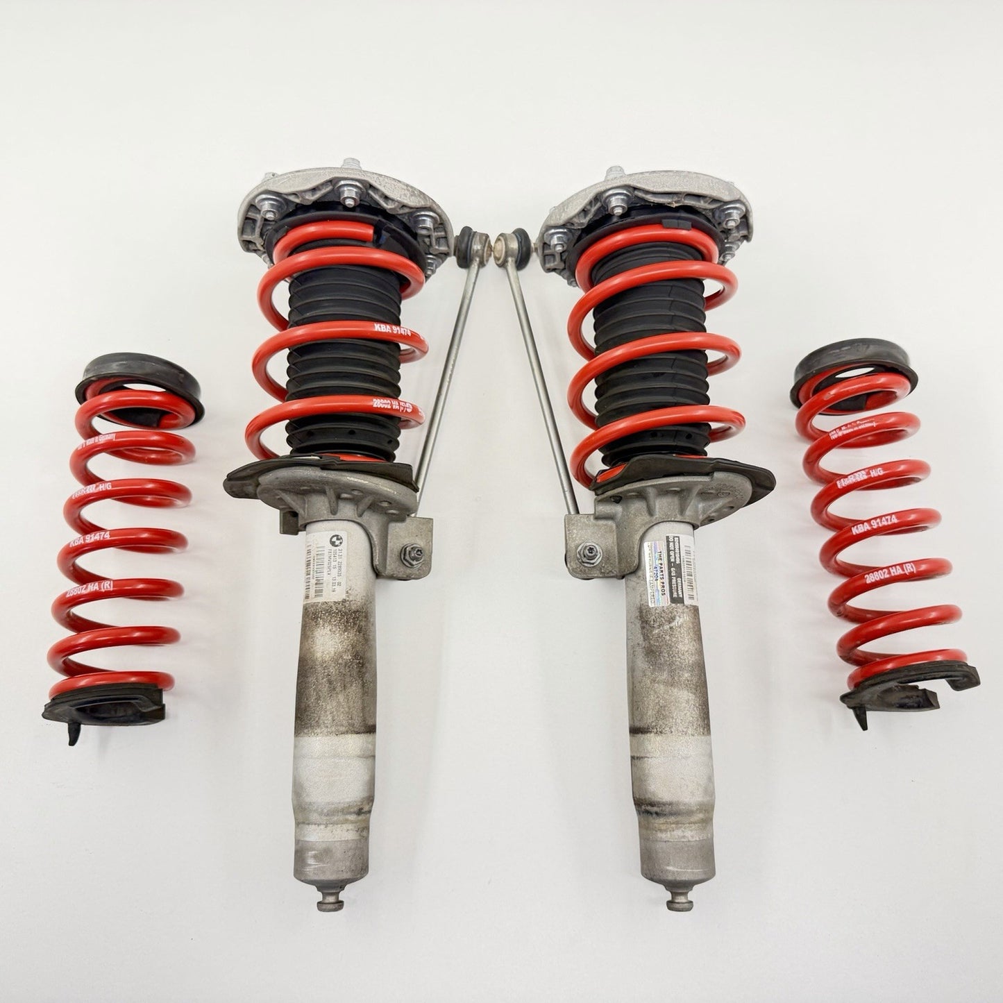 16-21 BMW M2 F87 Left Right Front Shock Strut Spring Absorber W/ H&R Springs OEM