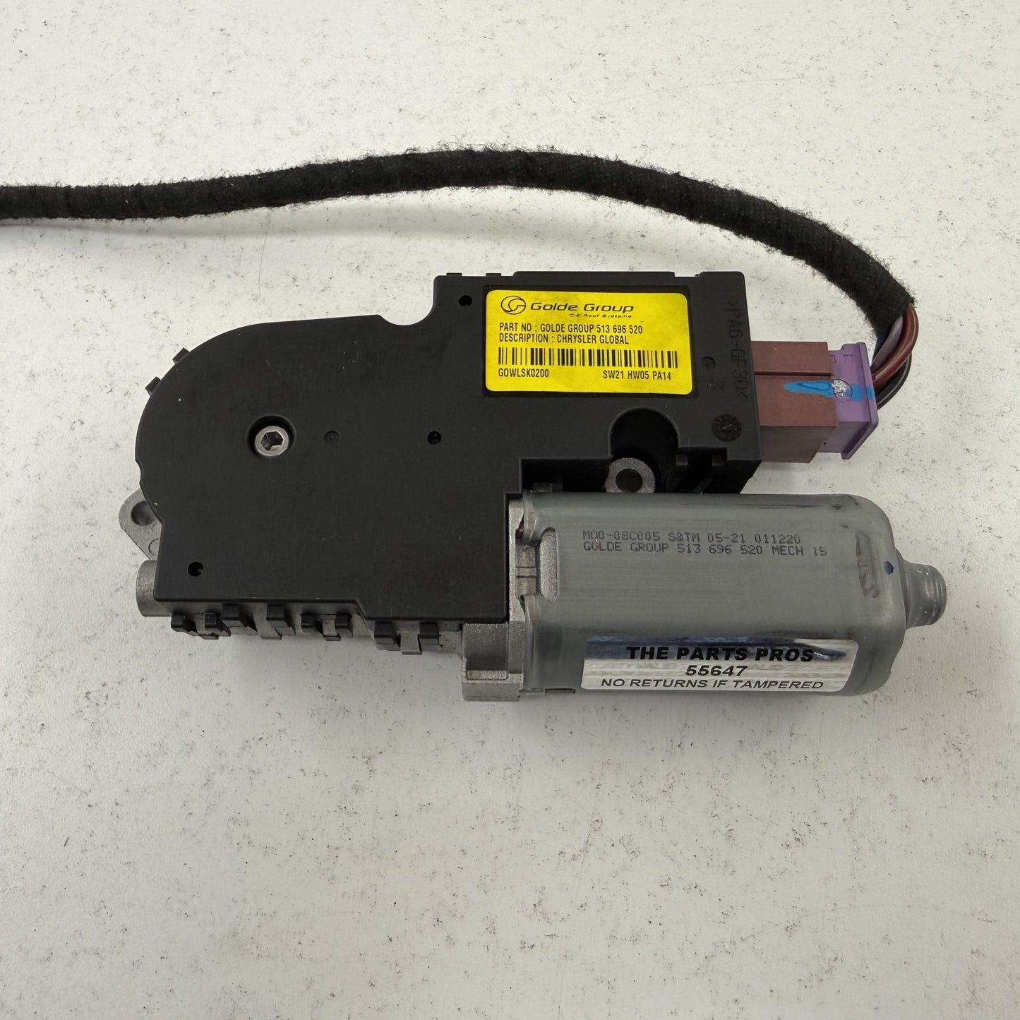 2011-2026 Dodge Durango Sunroof Sun Roof Glass Motor 68082477AE OEM