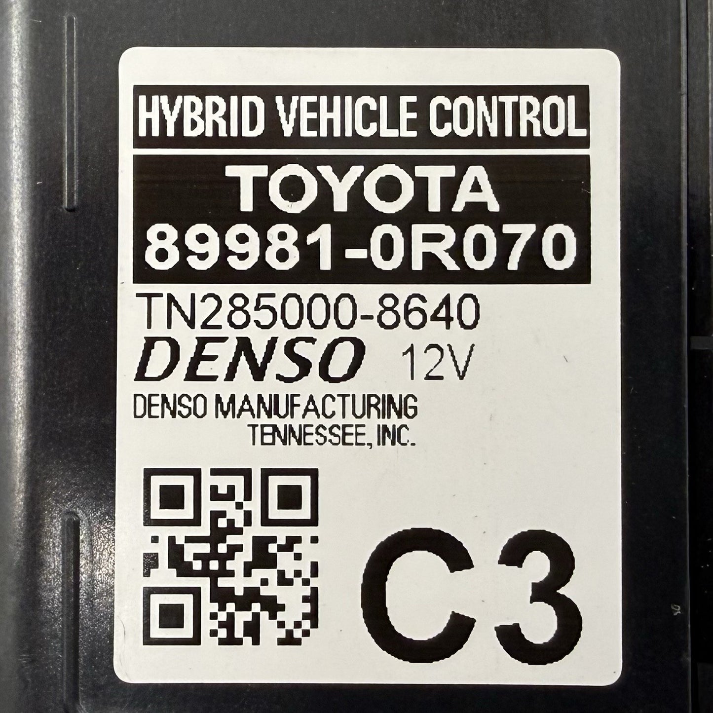 2021 Toyota RAV4 Hybrid Vehicle Control Module 89981-0R070 OEM