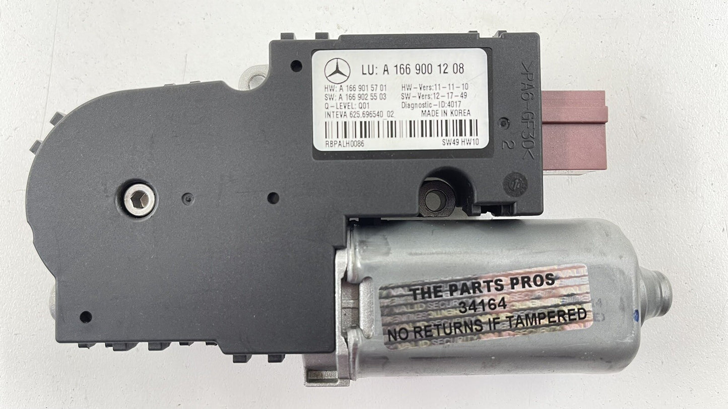13-16 MERCEDES BENZ GL350 X166 FRONT SUNROOF SUN ROOF MOTOR 1669001208 OEM