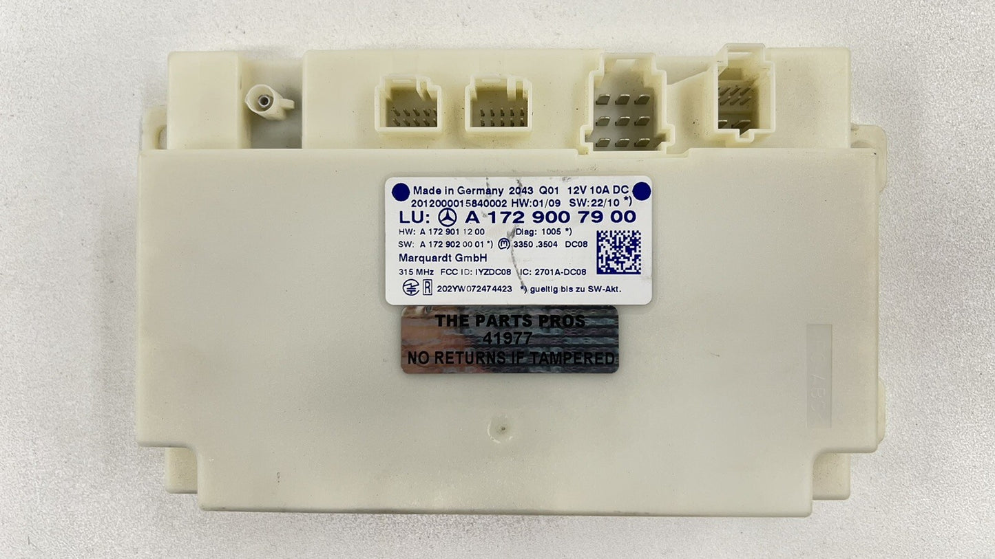 12-14 MERCEDES BENZ CLS550 W218 KEYLESS GO ENTRY CONTROL MODULE 1729007900 OEM