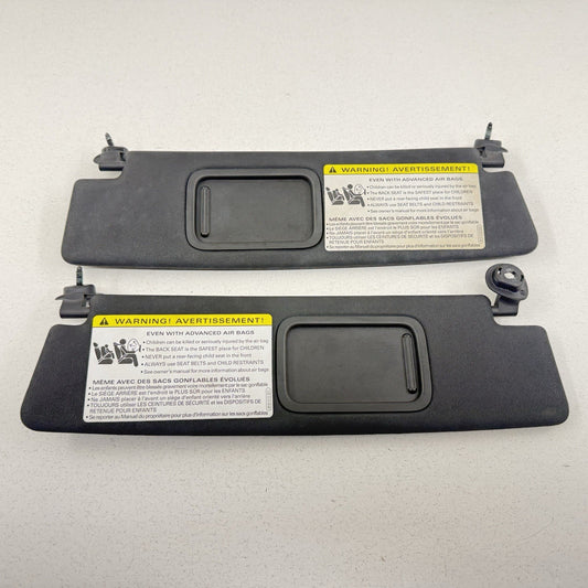08-15 Audi TT Convertible Sunvisor Sun Visor Shade Pair Left & Right Black OEM
