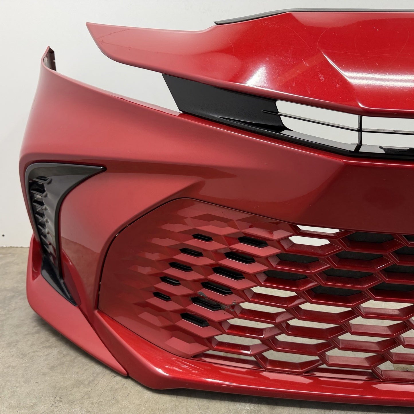 25-26 Toyota Camry XSE Front Bumper Cover Complete With Grills Red OEM
