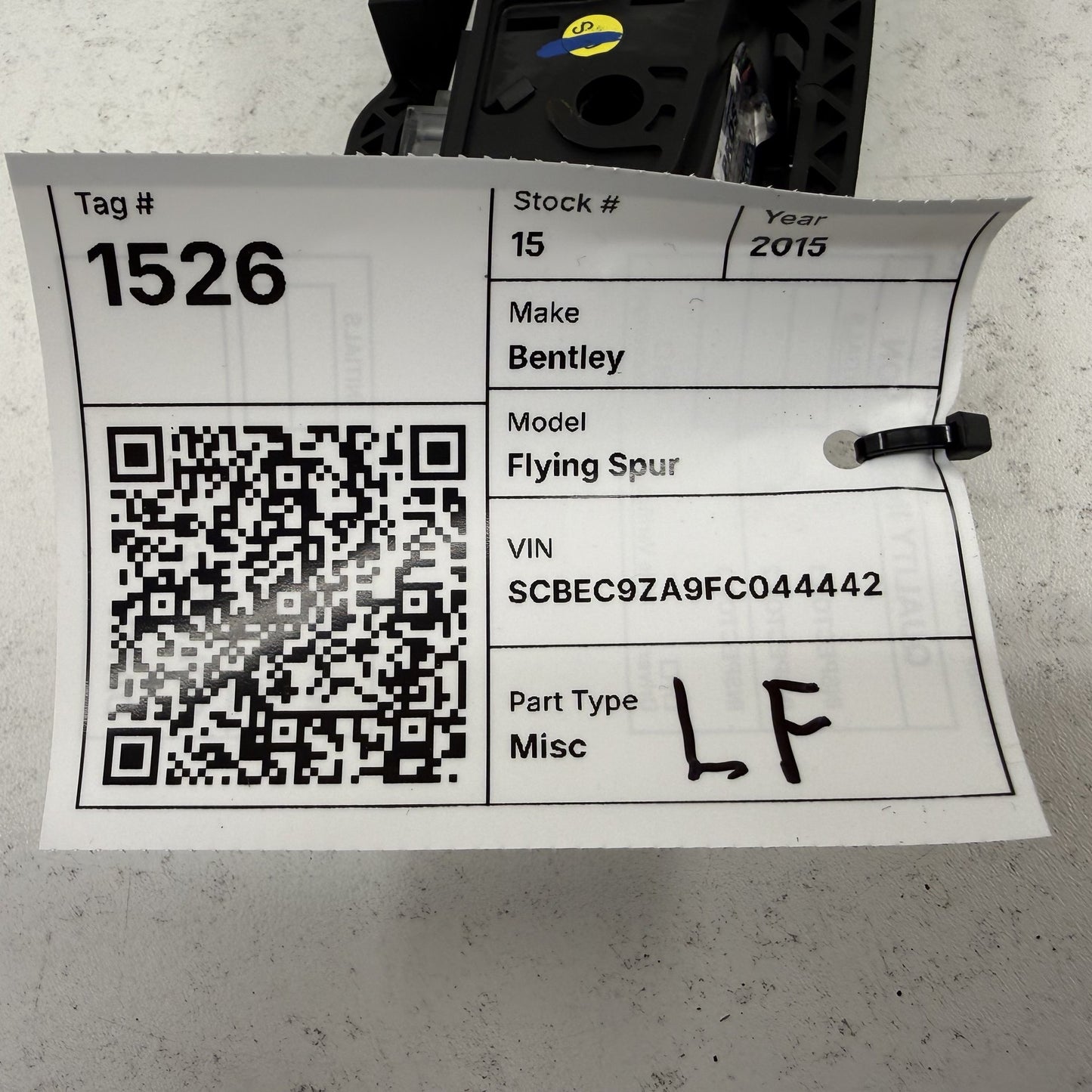 2014-2018 Bentley Flying Spur Driver Left Front Interior Door Handle OEM