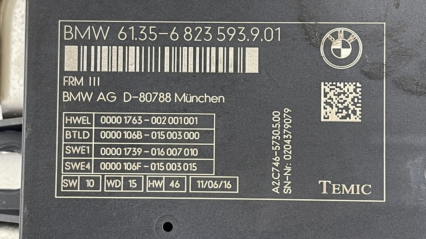 BMW F06 F10 F12 F13 Footwell Light Control Module Temic FRM III OEM