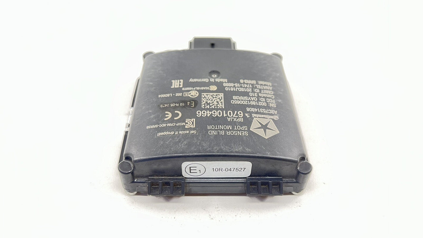 17-23 MASERATI GHIBLI REAR BLIND SPOT SENSOR RADAR MONITOR MODULE 670106466 OEM