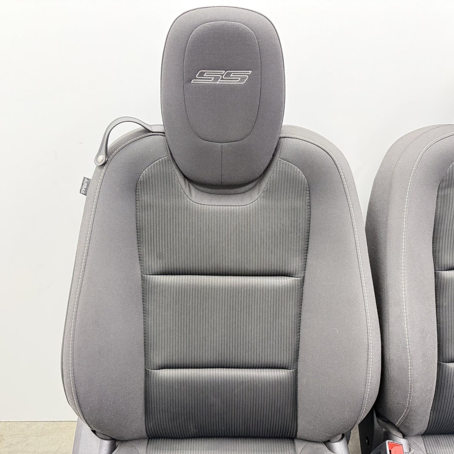 2010-2015 Chevrolet Camaro SS Coupe Black Cloth Seat Set Front &amp; Rear OEM *NOTE*