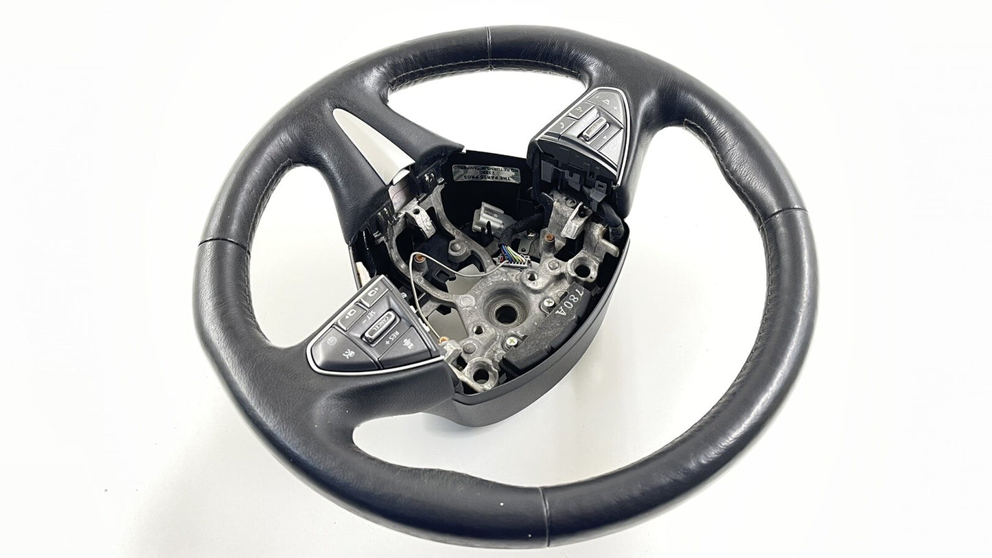 16-17 Infiniti Q50 Steering Wheel W/ Lane Keep Distance Assist Leather Black OEM