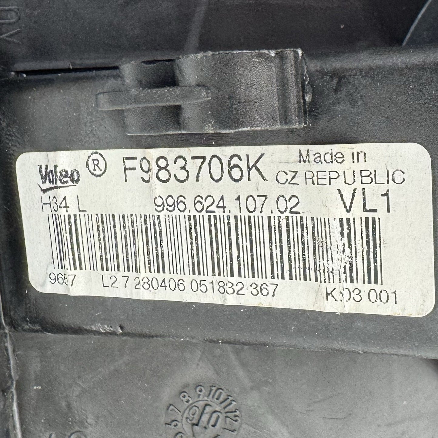 05-08 Porsche 911 997 HVAC AC Air Temperature Fan Blower Motor With AC Flaps OEM
