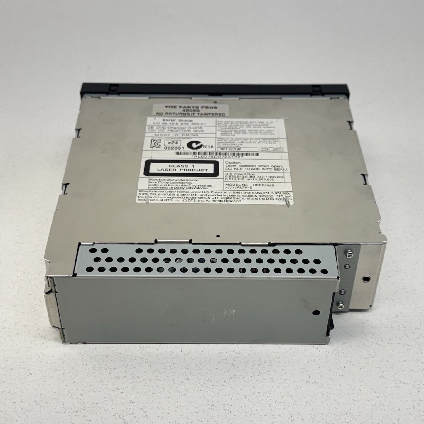 11-16 BMW M5 528 535 550 F10 CD DVD Changer Player 9272355 OEM