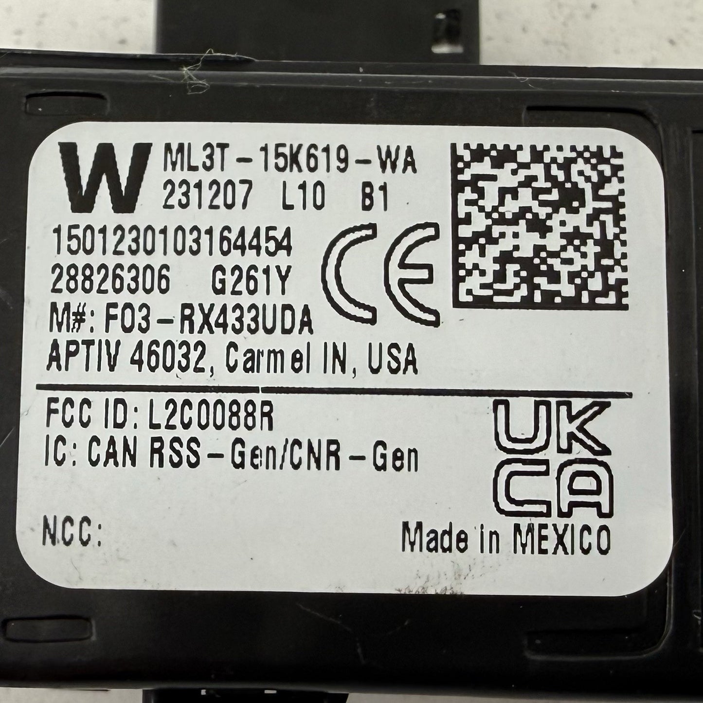 24-26 Ford Mustang TPMS Tire Pressure Monitor Module TPMS ML3T-15K619-WA OEM