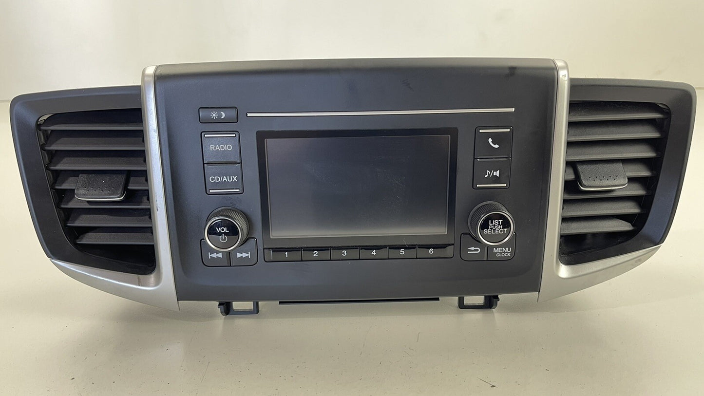 16-18 HONDA PILOT DASH RADIO DISPLAY SCREEN HEAD UNIT ASSEMBLY 39100-TG7-A01 OEM