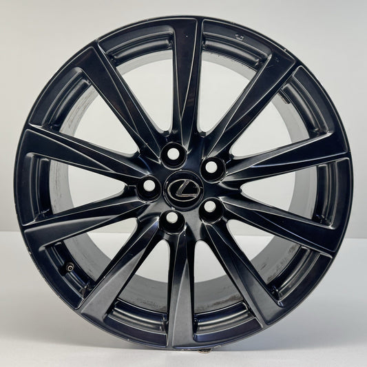 08-14 Lexus IS F Driver Left Rear Wheel Rim 19x9 +55 Offset Factory OEM