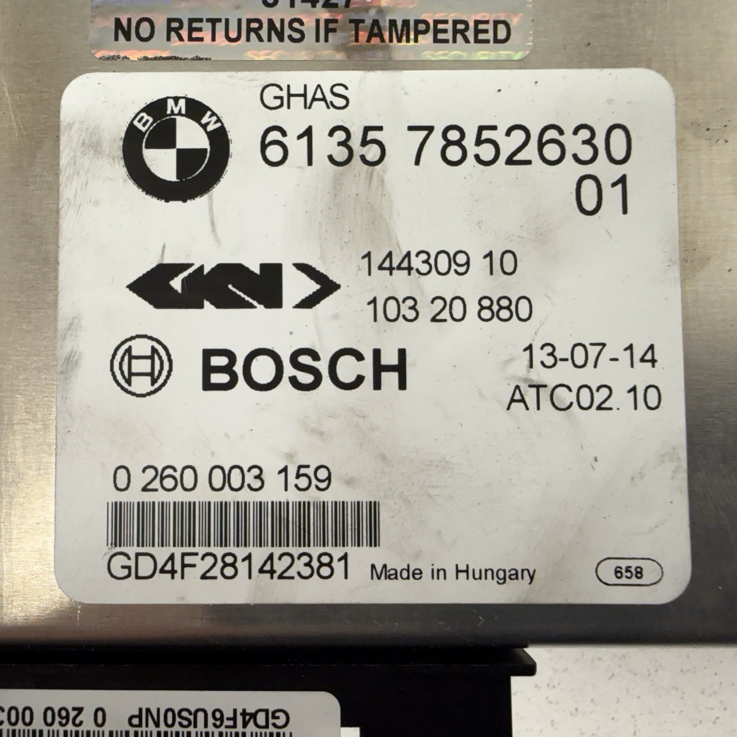 12-20 BMW F06 F10 F12 F13 F80 F82 F83 F87 Differential Lock Control Module OEM