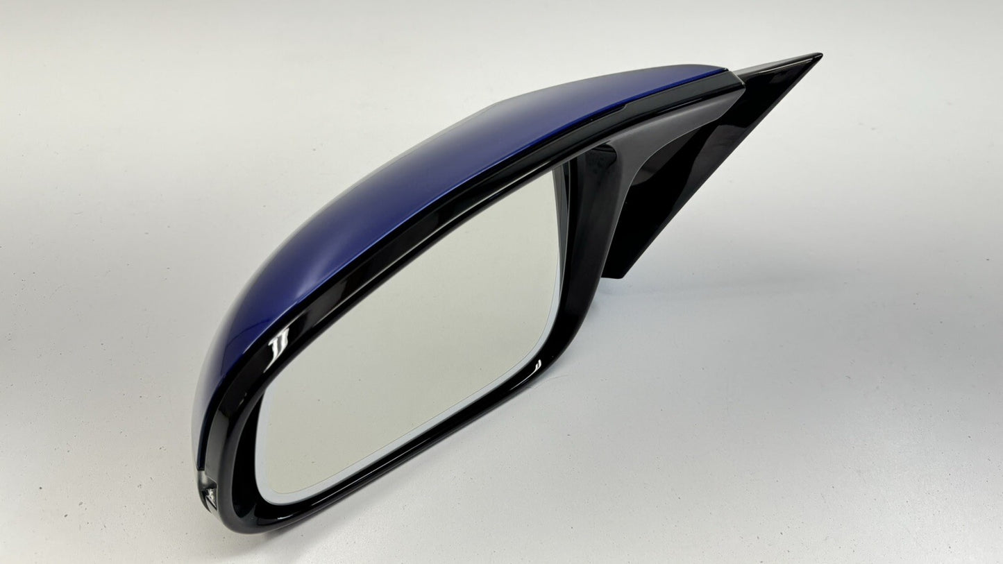 15-20 BMW M4 F82 Driver Left Door Mirror W/ Blind Spot San Marino Blue OEM