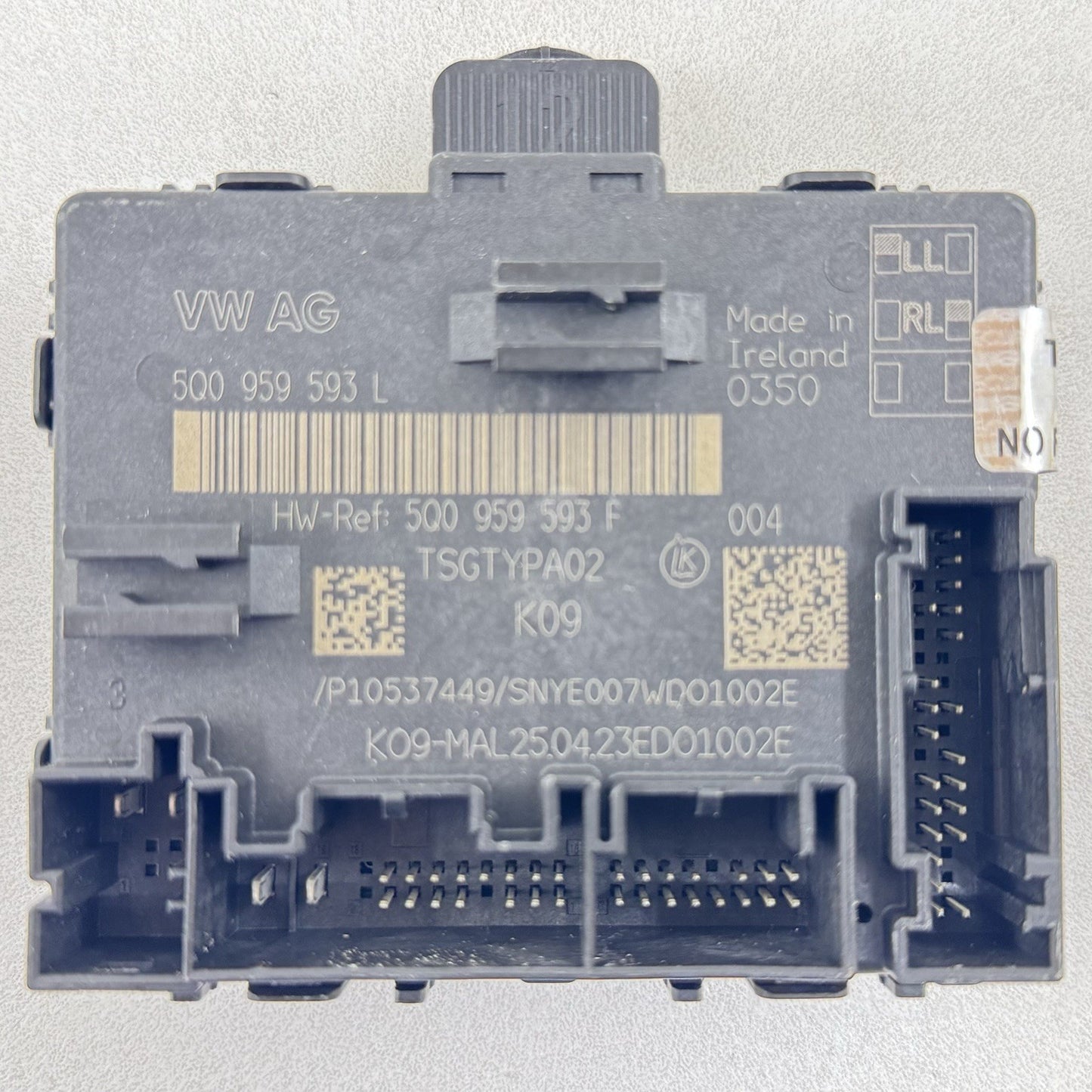 22-25 VOLKSWAGEN GOLF R MK8 DRIVER LEFT FRONT DOOR CONTROL MODULE 5Q0959593L OEM