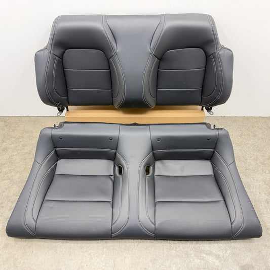 24-26 Ford Mustang Convertible Rear Seat Set Upper & Lower Cushion Leather OEM