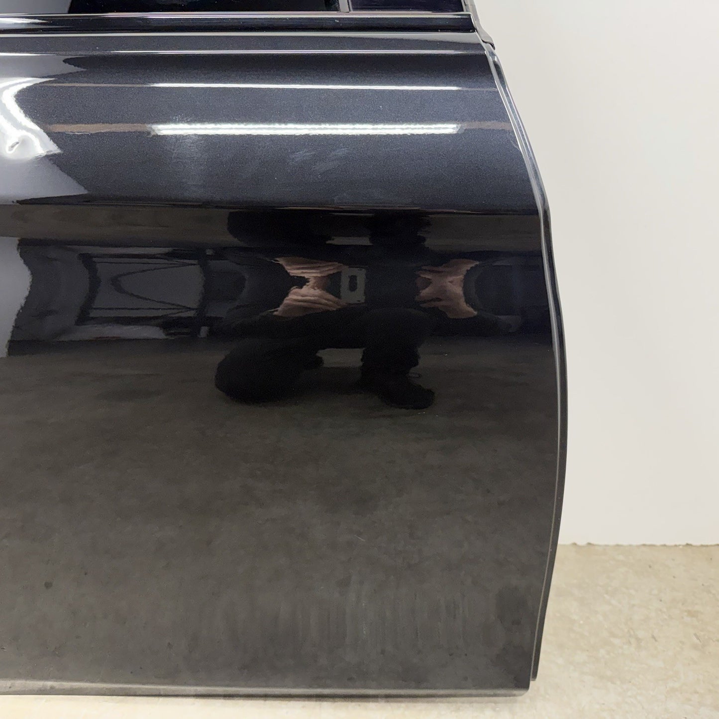 12-18 BMW F30 F80 M3 Sedan Right Rear Door Shell Complete With Glass Black OEM