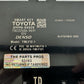 16-19 Toyota Tacoma Keyless Entry Smart Key Control Module 89990-04020 OEM