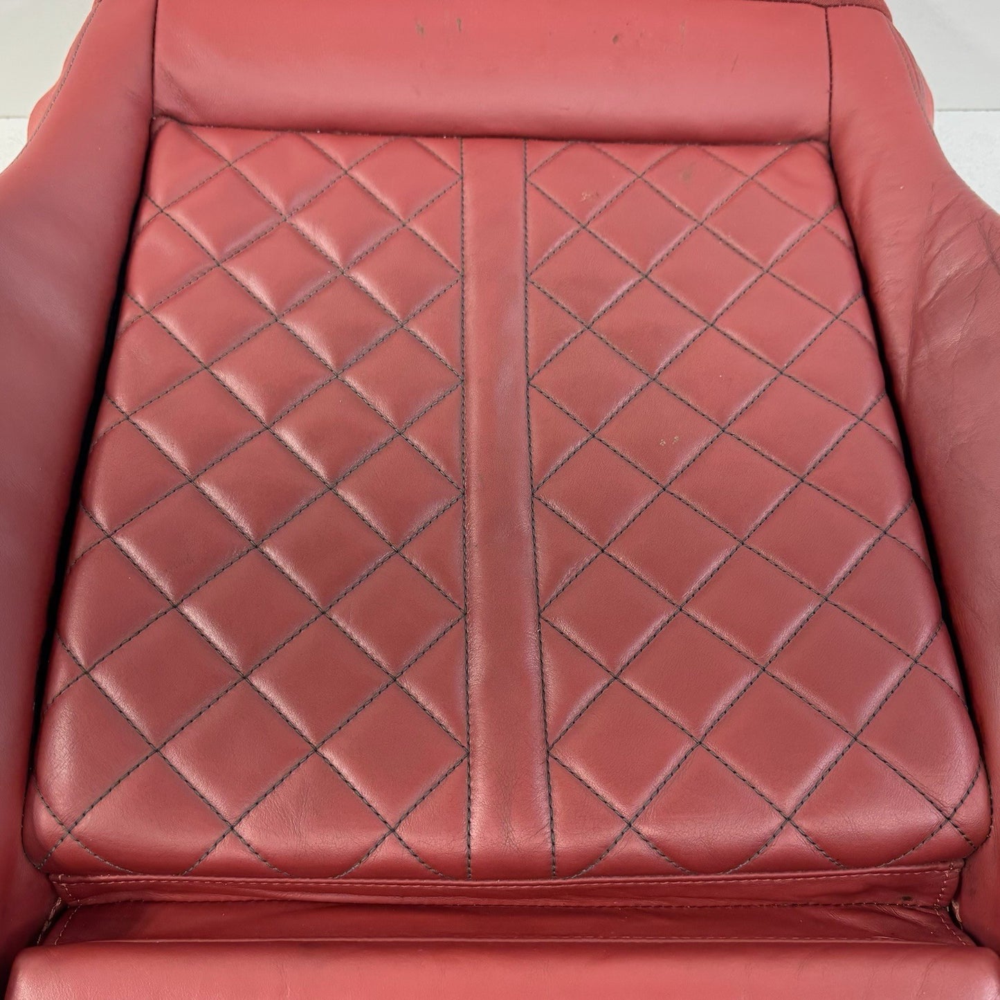 18-24 Audi S4 S5 Driver Left Front Sport Seat Lower Cushion Magma Red OEM