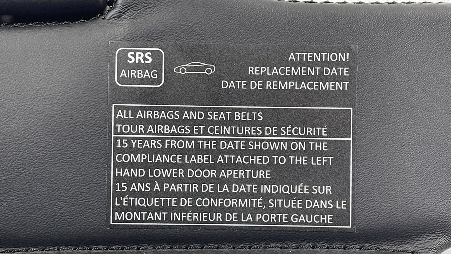 15-17 MCLAREN 650S SUNVISOR SUN VISOR SHADE PAIR LEATHER BLACK OEM