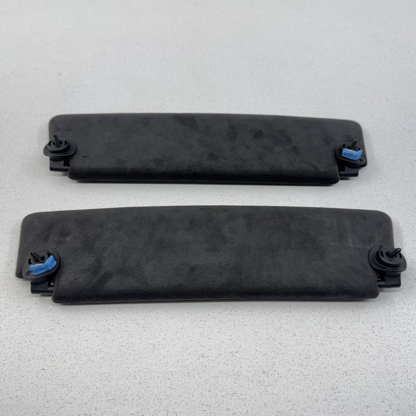 17-23 Audi R8 Sunvisor Sun Visor Shade Pair Left & Right Suede Black OEM