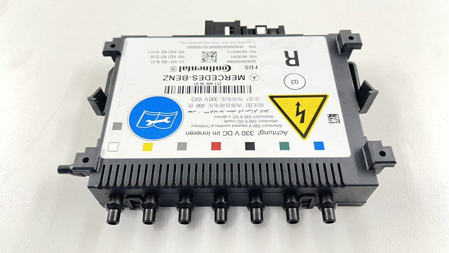 07-13 MERCEDES S550 W221 RIGHT FRONT SEAT DYNAMIC LUMBAR CONTROL MODULE PUMP OEM