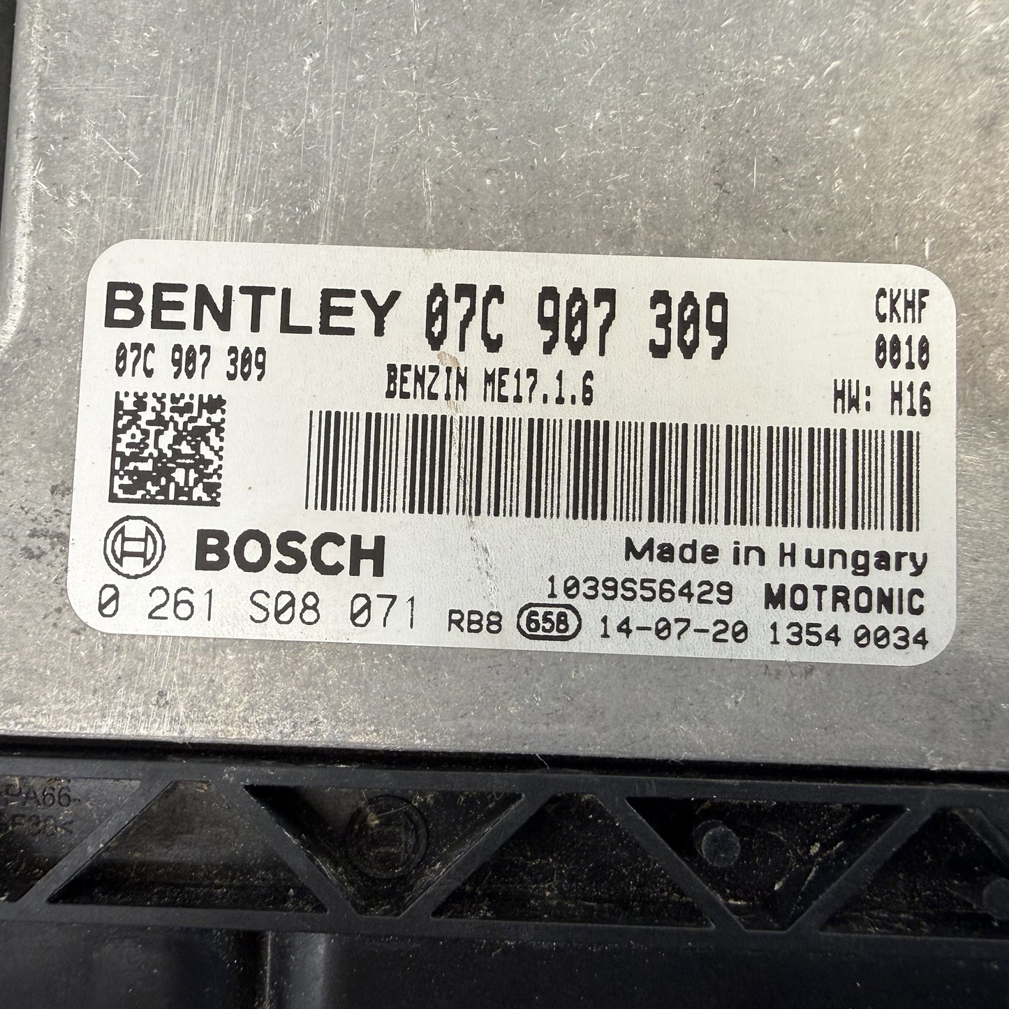 2014-2018 Bentley Flying Spur W12 Engine Control Module ECU Pair 07C907309 OEM