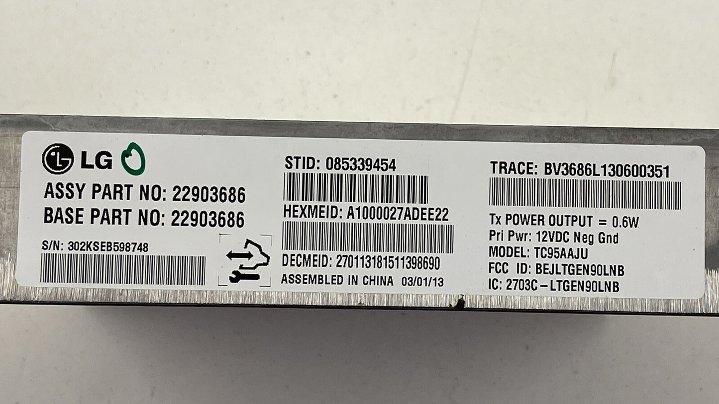 2013 CHEVROLET CAMARO SS ONSTAR COMMUNICATION INTERFACE MODULE 22903686 OEM