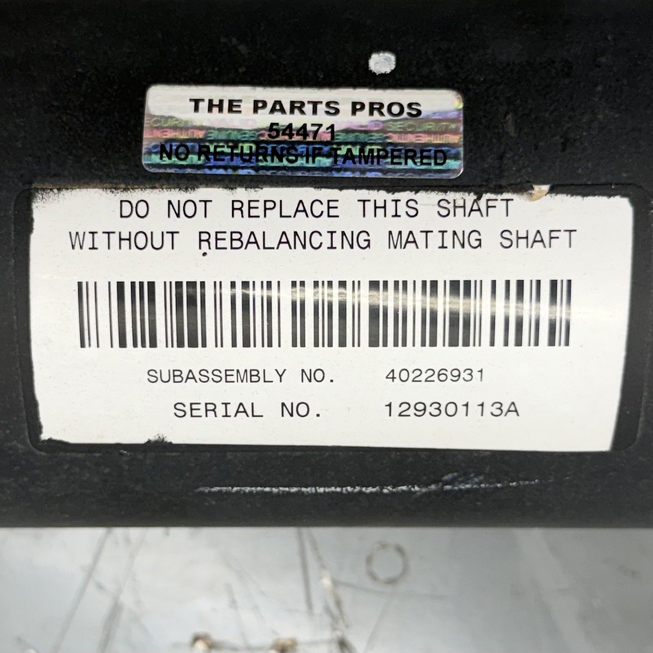 2019-2024 Ram 4500 5500 6.7L 4x4 Crew Cab Driveshaft Drive Shaft Propeller OEM