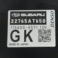 22-23 Toyota GR86 2.4L Automatic Motor Engine Control Module ECU 22765AT650 OEM