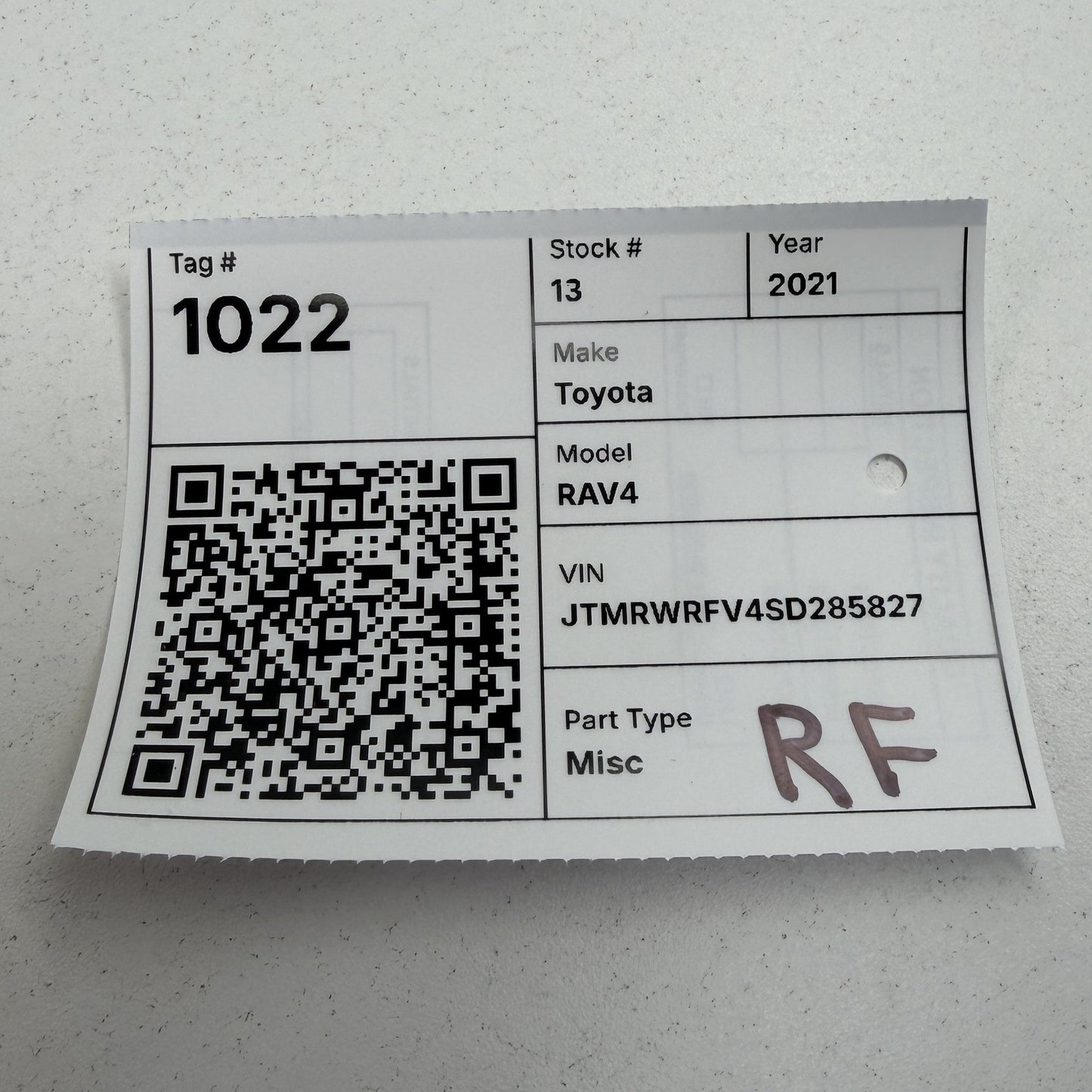 2019-2025 Toyota RAV4 Right Front Seat Occupant Detection Sensor 89952-42020 OEM