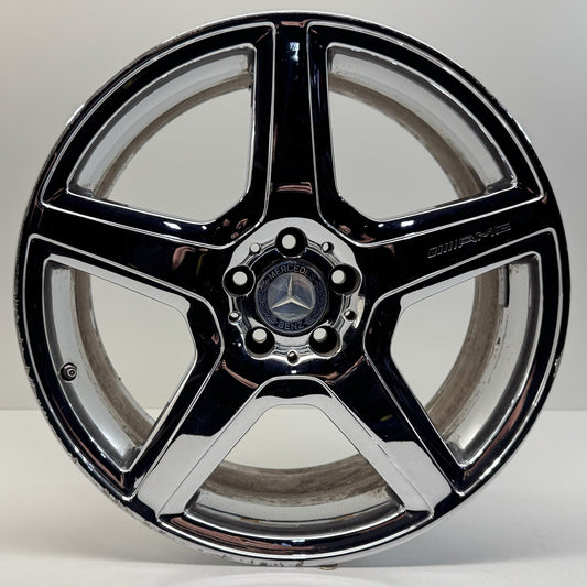 07-13 Mercedes W216 W221 CL S Class AMG Rear Wheel Rim 20x9.5 Chrome Factory OEM