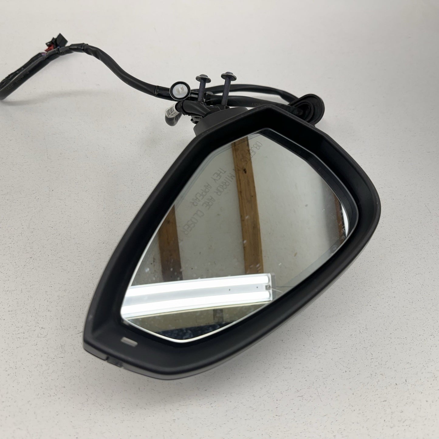 17-19 Audi S4 Passenger Right Door Mirror Side View Blind Spot Aluminum OEM