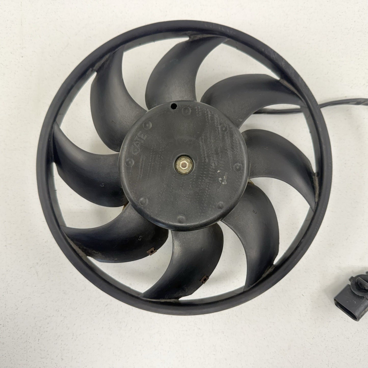05-12 Porsche 911 997 Driver Left Front Radiator Cooling Fan Motor W/ Blade OEM