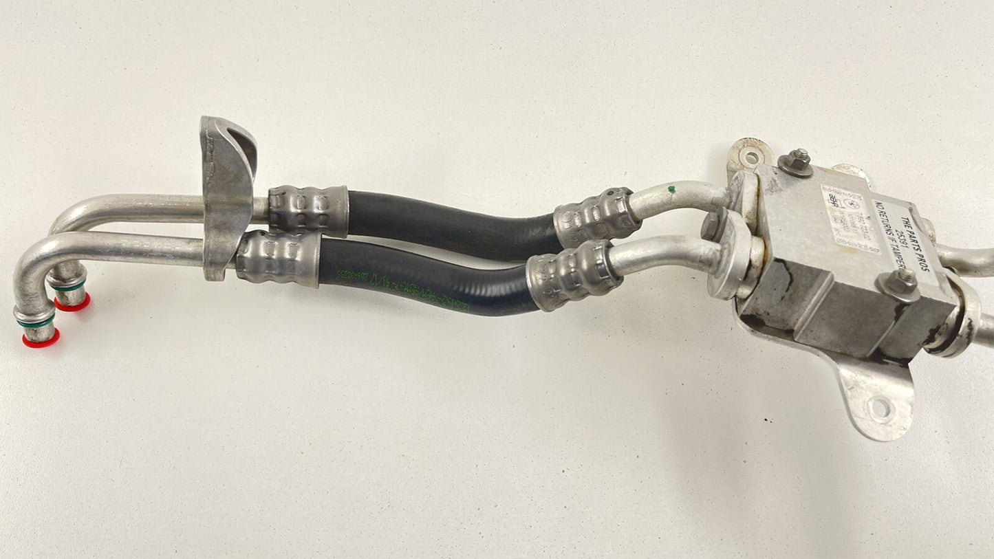 15-21 BMW M2 M3 M4 TRANSMISSION OIL COOLER COOLING LINE PIPE HOSE W/ BLOCK OEM