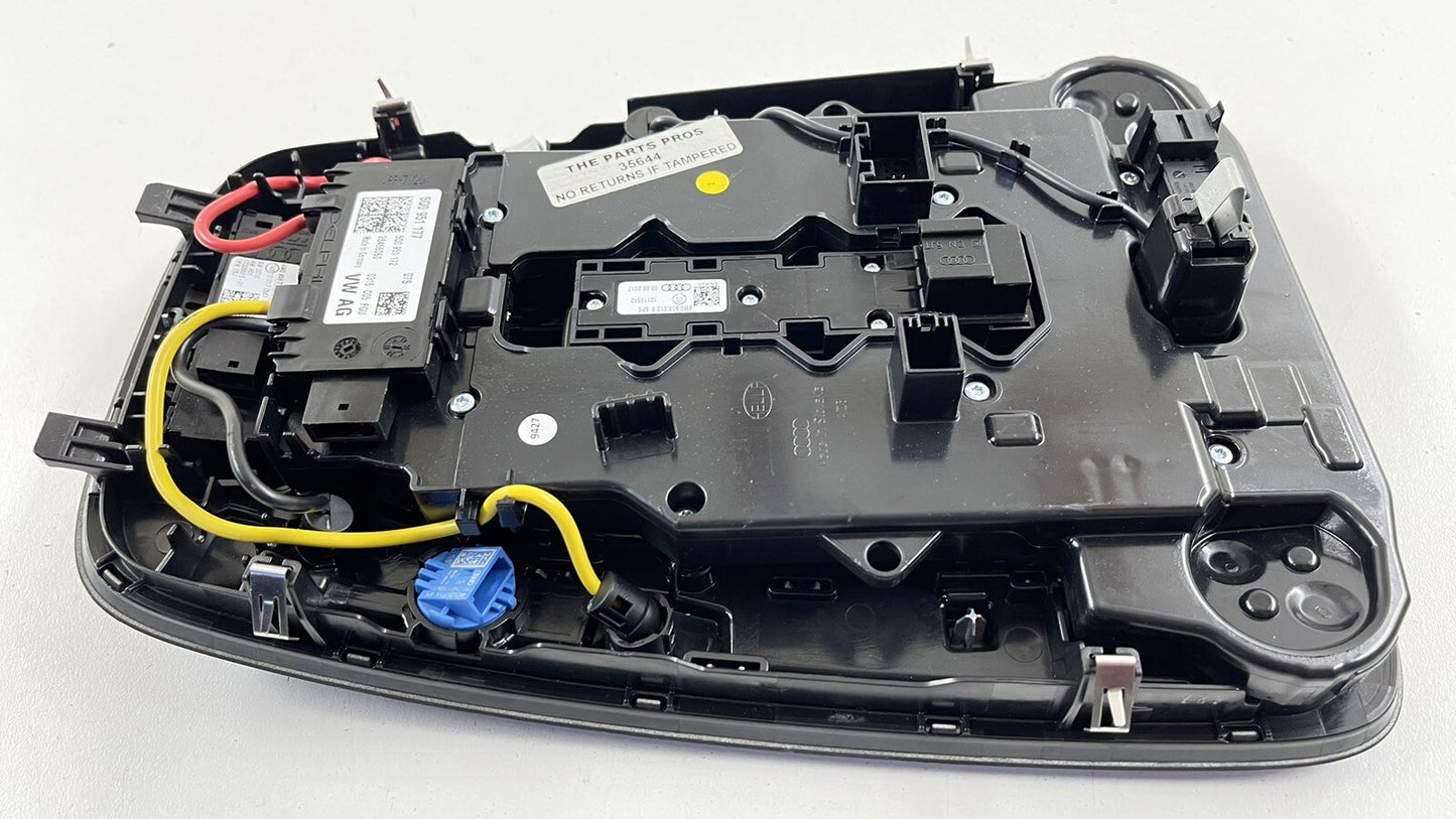 17-21 AUDI A4 S4 A5 S5 FRONT OVERHEAD CONSOLE READING LIGHT LAMP DOME BLACK OEM