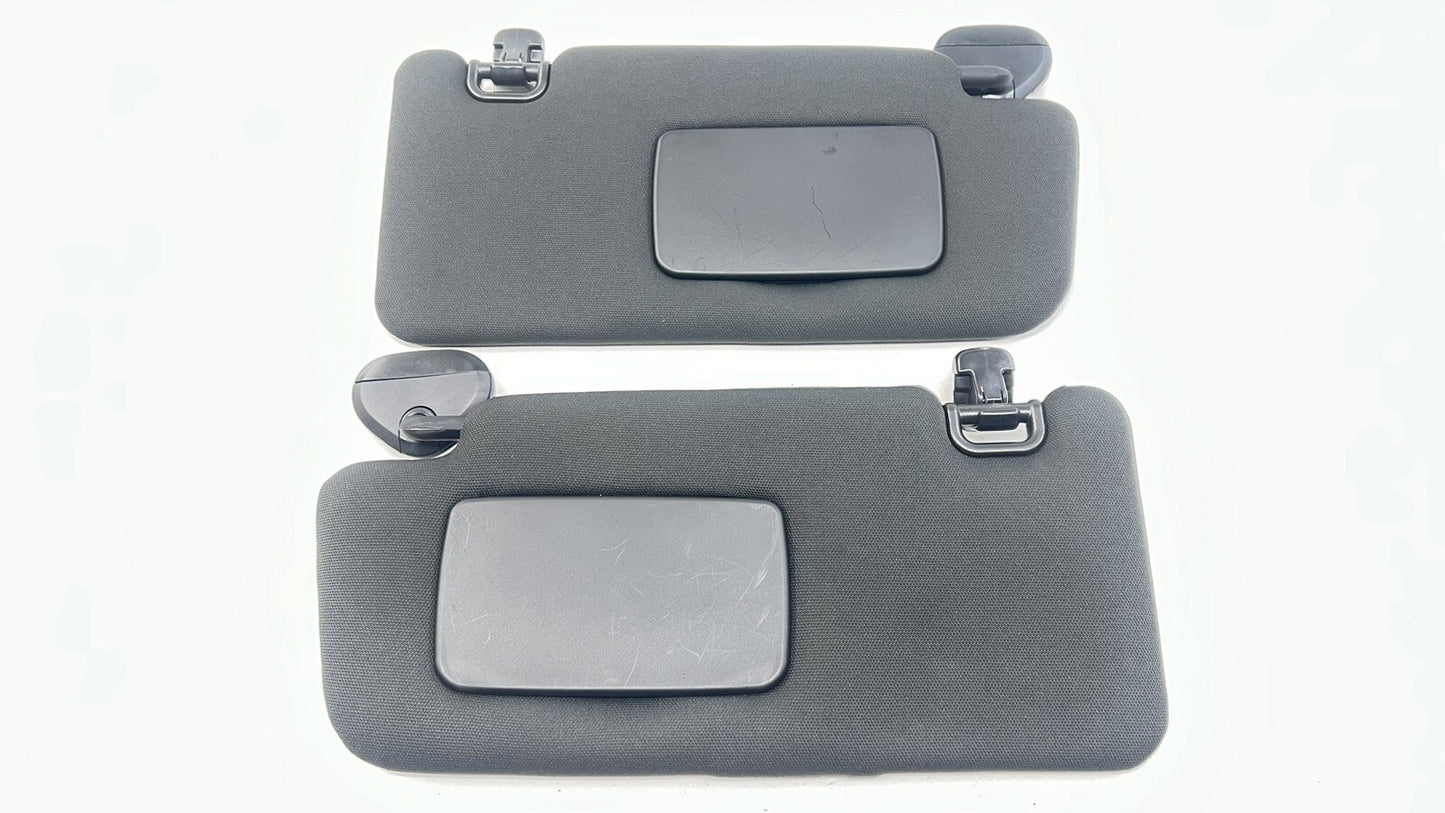 15-21 SUBARU WRX STI LEFT & RIGHT SUNVISOR SUN VISOR SHADE PAIR BLACK OEM