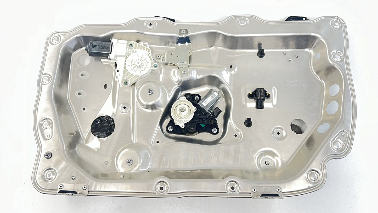 13-18 BENTLEY FLYING SPUR RIGHT FRONT DOOR WINDOW REGULATOR MOTOR CARRIER OEM