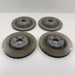 2022-2024 Rivian R1S R1T Quad Motor Yellow Brembo Brake Caliper Rotor Set OEM