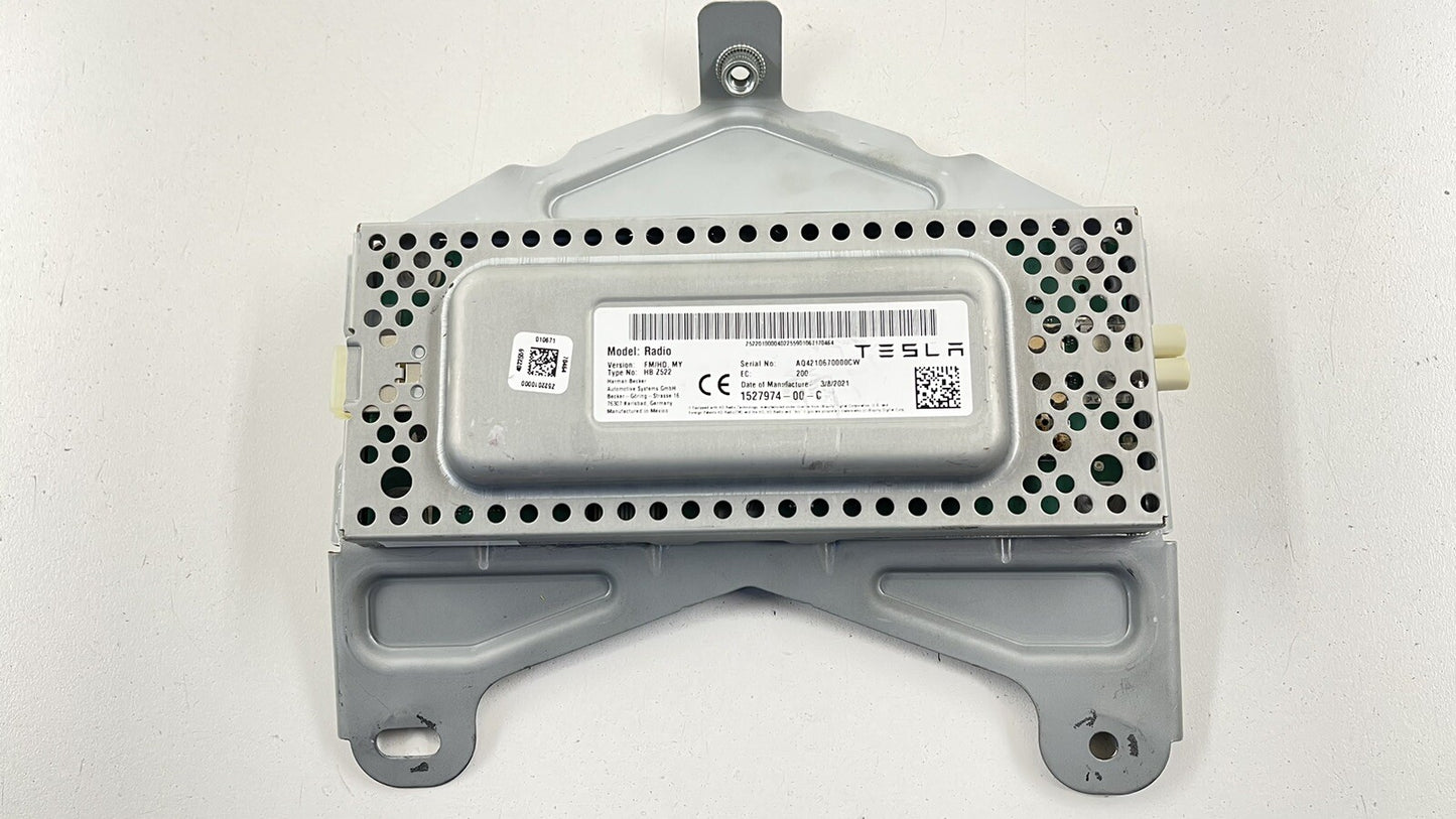 20-23 TESLA MODEL Y AM FM HD RADIO AUDIO SYSTEM RECEIVER 1527974-00-C OEM