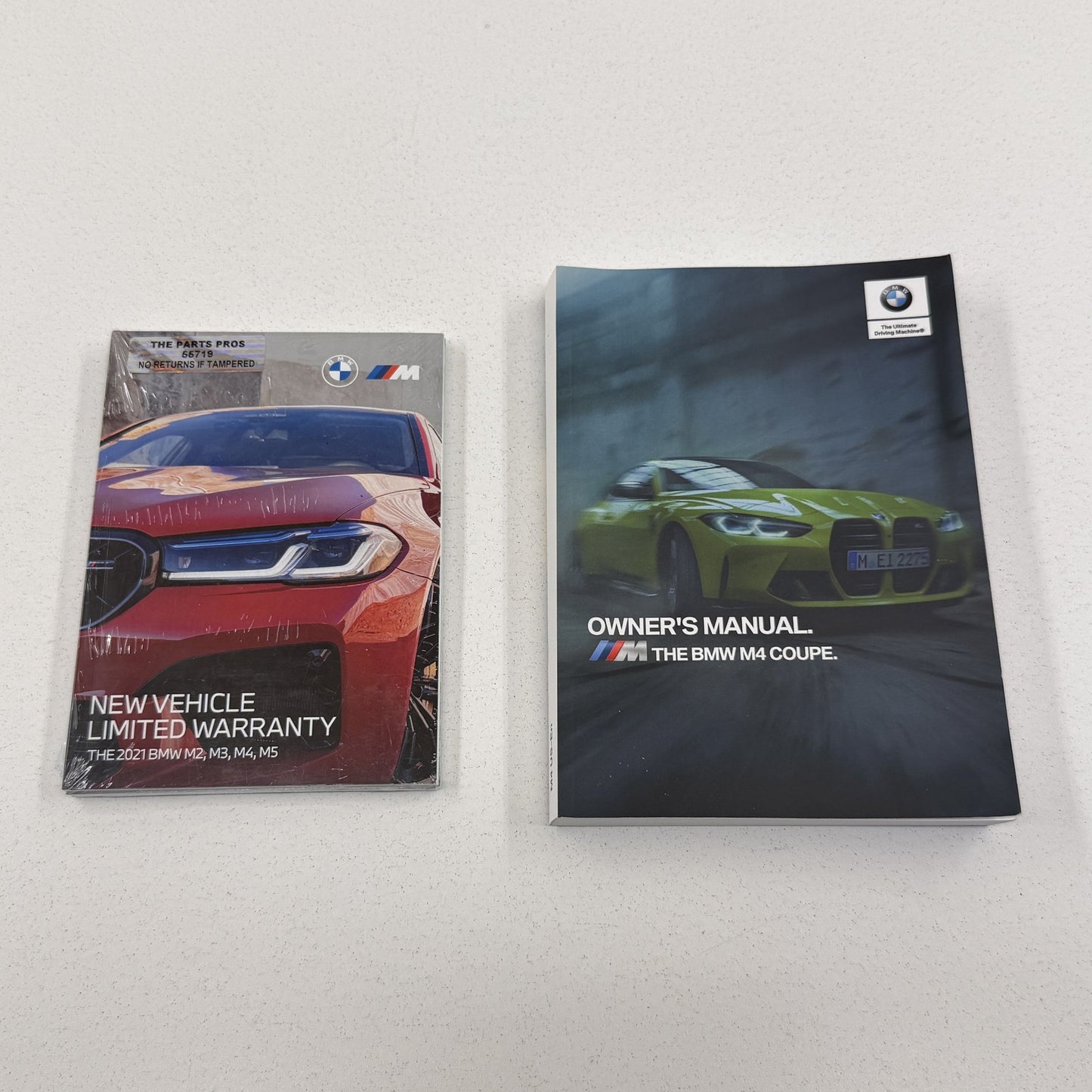 2021 BMW M4 Competition G82 Vehicle Operator Owner's Manual Set With Case OEM