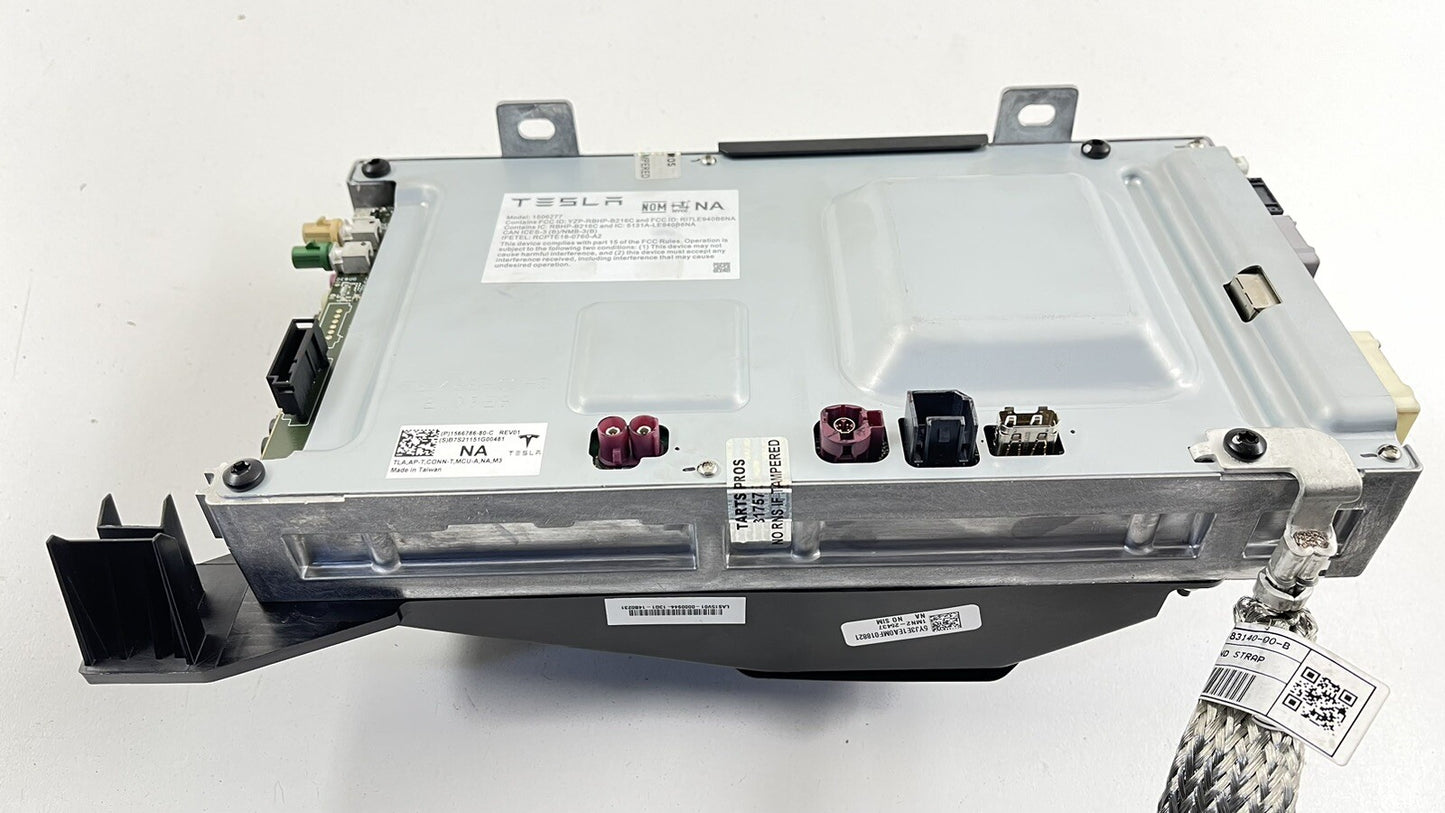 21-23 TESLA MODEL 3 ENTERTAINMENT MEDIA CONTROL MODULE 1566786-80-C OEM