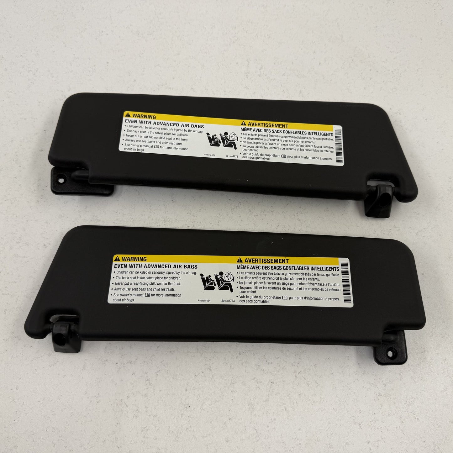 2010-2015 Chevrolet Camaro SS Sunvisor Sun Visor Shade Pair Left &amp; Right OEM
