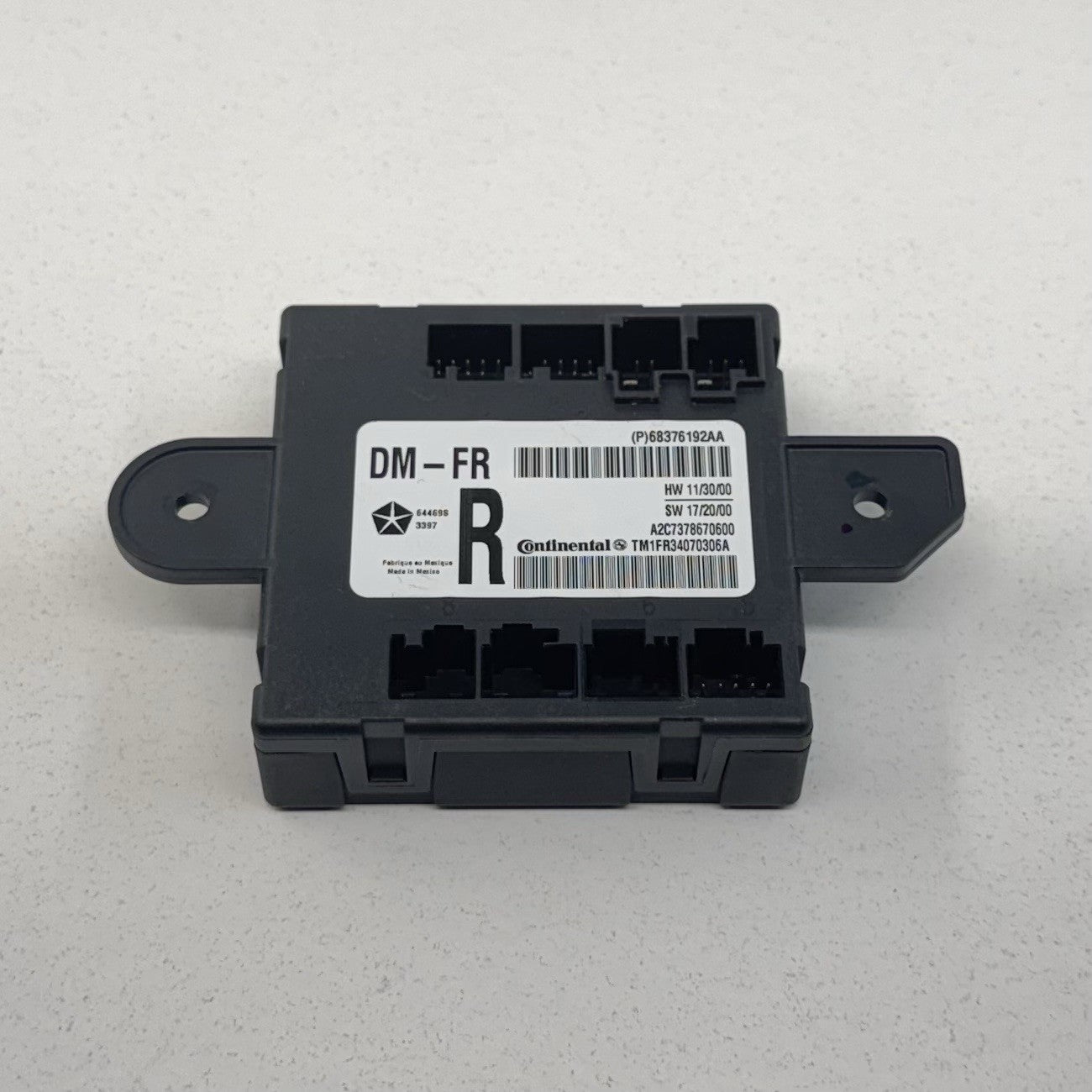 17-24 Maserati Ghibli Passenger Right Front Door Control Module 68376192AA OEM