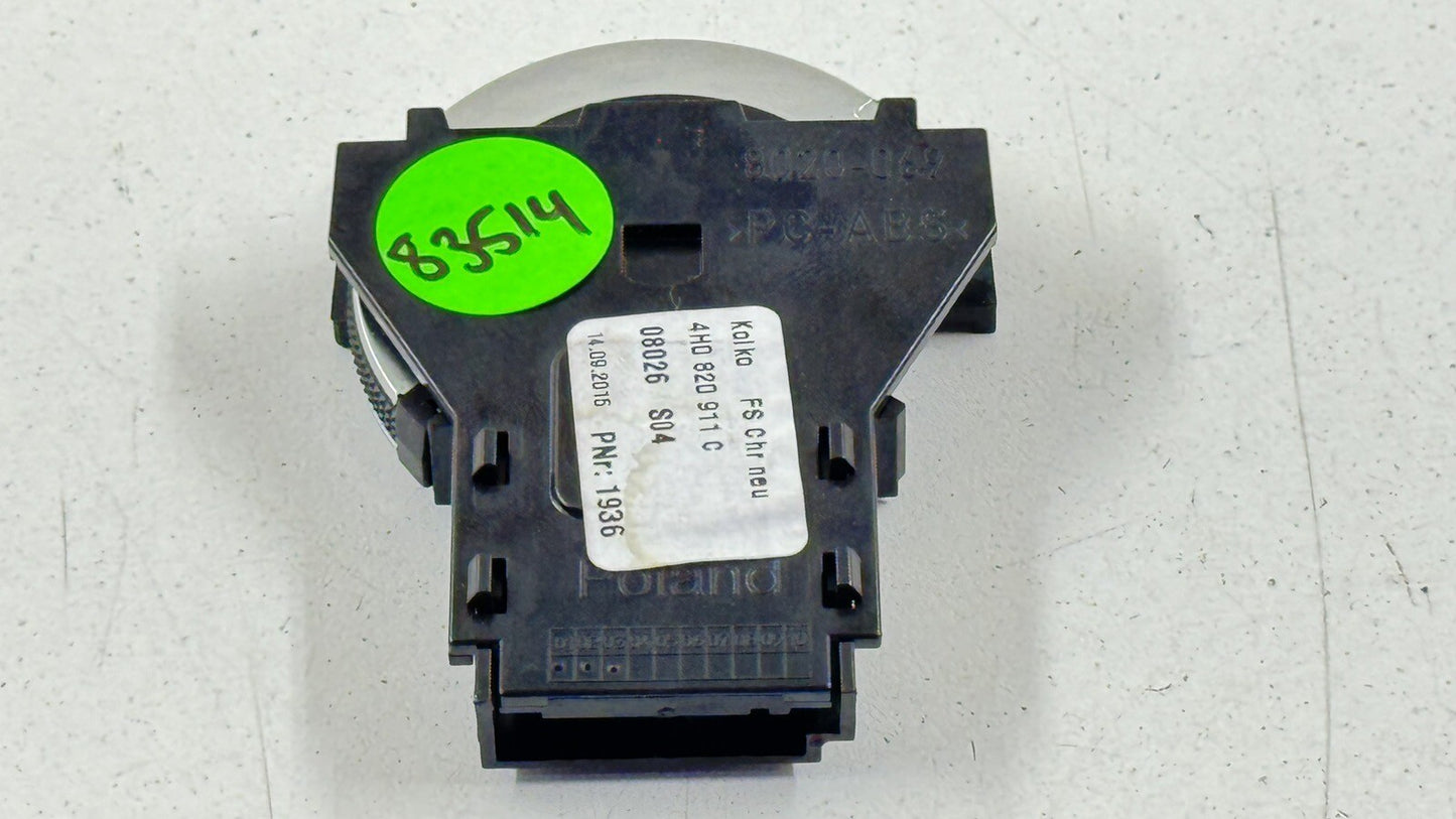 11-18 AUDI A8L DASH AIR VENT GRILLE ADJUSTMENT CONTROL SWITCH 4H0820911C OEM